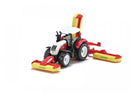 Siku 1:87 Traktor med Plæneklipper - Steyr - Rød - Fra 3 år. - Billede 1