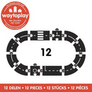 Vejbane i gummi - Ringvej - 12 dele - Waytoplay - Fra 3 år - Billede 1