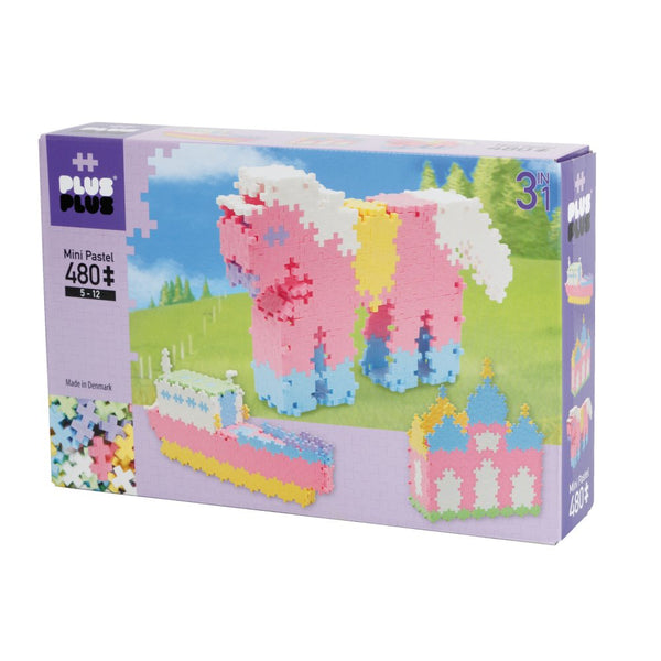 Plus Plus MINI - Pastel 3-i-1 Sæt for piger - 480 stk - Billede 1