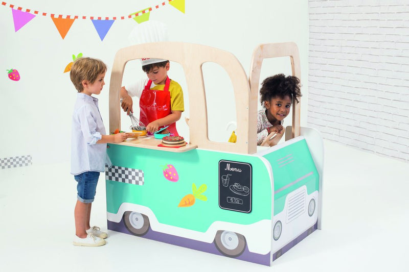 Food Truck, træ, 110 x 83,5 x 115 cm - Billede 1