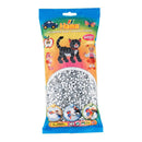 Hama midi perler 6000 stk lysegrå - Billede 1