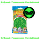 Hama midi perler 1000 stk selvlys. grøn - Billede 1