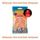 Hama midi perler 1000 stk selvlysen. rød - Billede 1