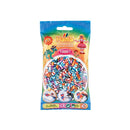 Hama midi perler 1000 stk stribet mix 90 - Billede 1