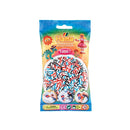 Hama midi perler 1000 stk stribet mix 91 - Billede 1