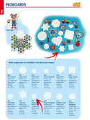 Hama stiftplade stjerne lille 10x9cm - Billede 1