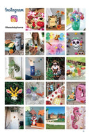 Hama stiftplade blomst 10x12 cm - Billede 1