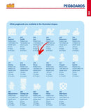 Hama stiftplade blomst 10x12 cm - Billede 1