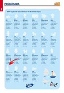 Hama stiftplade juletræ 11x7,5cm - Billede 1