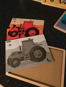 Nathan træpuslespil - Sæt med 4 stk - Køretøjer - fra 3 år. - Billede 1