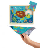 Nathan træpuslespil - Sæt med 4 stk - Havdyr - fra 3 år. - Billede 1