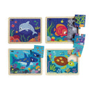 Nathan træpuslespil - Sæt med 4 stk - Havdyr - fra 3 år. - Billede 1