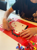 Plus-Plus Puzzle-By-Number - Hjerter - 250 stk - Fra 5 år. - Billede 1