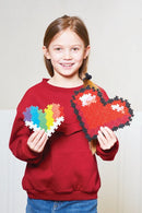 Plus-Plus Puzzle-By-Number - Hjerter - 250 stk - Fra 5 år. - Billede 1