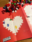 Plus-Plus Puzzle-By-Number - Hjerter - 250 stk - Fra 5 år. - Billede 1