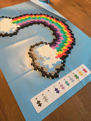 Plus-Plus Puzzle-By-Number - Regnbue - 500 stk - Fra 5 år. - Billede 1