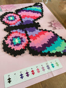 Plus-Plus Puzzle-By-Number - Sommerfugl - 800 stk - Fra 7 år. - Billede 1