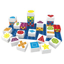 BiOBUDDi Naturlige Byggeklodser med Symboler - 27 dele - fra 18 mdr. - Billede 1