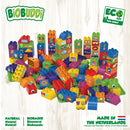 BiOBUDDi Naturlige Byggeklodser EDU - 100 dele - fra 18 mdr. - Billede 1