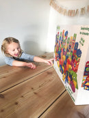 BiOBUDDi Naturlige Byggeklodser EDU - 100 dele - fra 18 mdr. - Billede 1