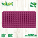 BiOBUDDi Byggeplade i Bioplast - Pink - 1 stk. - Billede 1