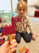 BiOBUDDi Miljøvenlige Byggeklodser - Dyresæt - 240 dele - fra 18 mdr. - Billede 1