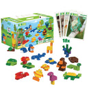 BiOBUDDi Miljøvenlige Byggeklodser - Dyresæt - 240 dele - fra 18 mdr. - Billede 1