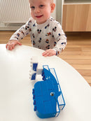 BiOBUDDi Naturlige Klodser - Dyresæt: Blåhval - 12 dele - fra 18 mdr. - Billede 1