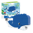 BiOBUDDi Naturlige Klodser - Dyresæt: Blåhval - 12 dele - fra 18 mdr. - Billede 1