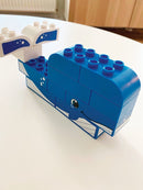 BiOBUDDi Naturlige Klodser - Dyresæt: Blåhval - 12 dele - fra 18 mdr. - Billede 1