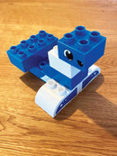 BiOBUDDi Naturlige Klodser - Dyresæt: Blåhval - 12 dele - fra 18 mdr. - Billede 1