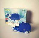 BiOBUDDi Naturlige Klodser - Dyresæt: Blåhval - 12 dele - fra 18 mdr. - Billede 1