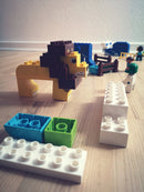 BiOBUDDi Naturlige Klodser - Dyresæt: Løve - 11 dele - fra 18 mdr. - Billede 1