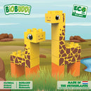 BiOBUDDi Naturlige Klodser - Dyresæt: Giraf - 14 dele - fra 18 mdr. - Billede 1