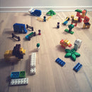 BiOBUDDi Naturlige Klodser - Dyresæt: Giraf - 14 dele - fra 18 mdr. - Billede 1