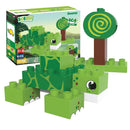 BiOBUDDi Naturlige Klodser - Dyresæt: Skildpadde - 12 dele - fra 18 mdr. - Billede 1