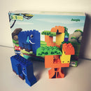 BiOBUDDi Naturlige Klodser - Dyresæt: Jungledyr - 27 dele - fra 18 mdr. - Billede 1