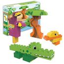 BiOBUDDi Naturlige Klodser - Dyresæt: Lagunedyr - 25 dele - fra 18 mdr. - Billede 1