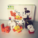 BiOBUDDi Naturlige Klodser - Dyresæt: Bondegårdsdyr - 31 dele - fra 18 mdr. - Billede 1