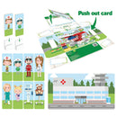 BiOBUDDi Miljøvenlige Byggeklodser - Redningshelikopter - 27 dele. - Billede 1