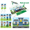 BiOBUDDi Miljøvenlige Byggeklodser - Politistation - 41 dele. - Billede 1