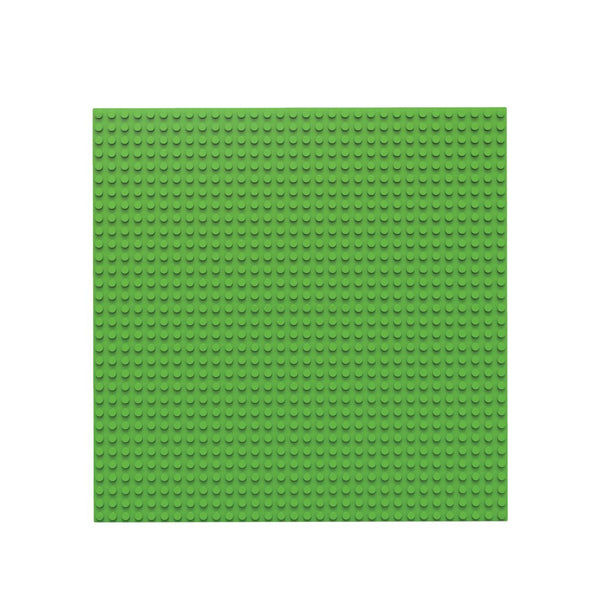 BiOBUDDi Byggeplade - 1 stk Lysgrøn - Mål: 25 x 25 cm (32 x 32 knopper) - Billede 1