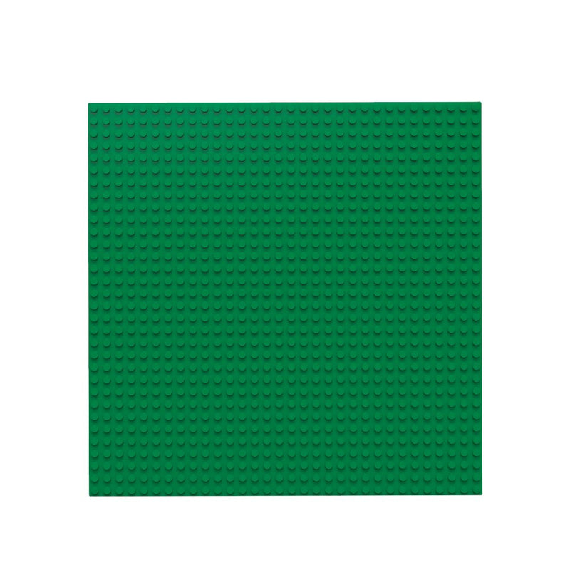 BiOBUDDi Byggeplade - 1 stk Grøn - Mål: 25 x 25 cm (32 x 32 knopper) - Billede 1