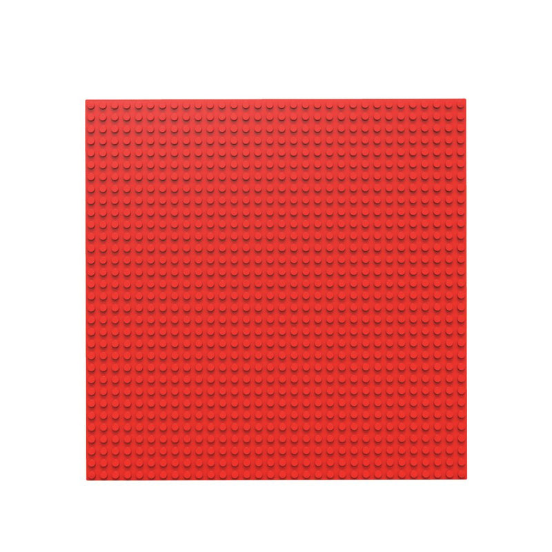 BiOBUDDi Byggeplade - 1 stk Rød - Mål: 25 x 25 cm (32 x 32 knopper) - Billede 1
