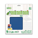 BiOBUDDi Byggeplade - 1 stk Blå - Mål: 25 x 25 cm (32 x 32 knopper) - Billede 1
