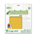 BiOBUDDi Byggeplade - 1 stk Gul - Mål: 25 x 25 cm (32 x 32 knopper) - Billede 1