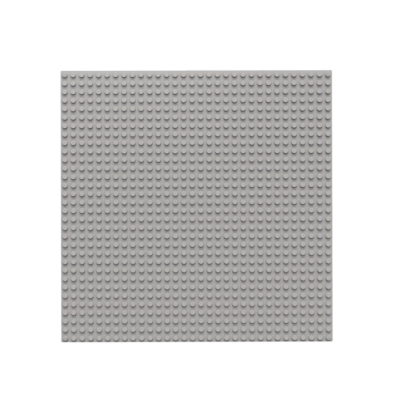 BiOBUDDi Byggeplade - 1 stk Grå - Mål: 25 x 25 cm (32 x 32 knopper) - Billede 1