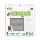 BiOBUDDi Byggeplade - 1 stk Grå - Mål: 25 x 25 cm (32 x 32 knopper) - Billede 1