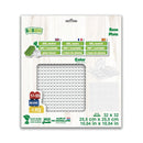 BiOBUDDi Byggeplade - 1 stk Hvid - Mål: 25 x 25 cm (32 x 32 knopper) - Billede 1