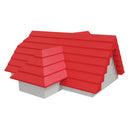 Hubelino - Røde Tagsten byggeklodser til Kuglebane - 124 dele - Fra 4 år - Billede 1